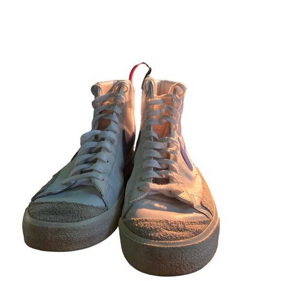 Nike Blazer Mid 77 2019 High-Top Sneakers White Blue BQ6806-103 Size 11.5 - Picture 3 of 7